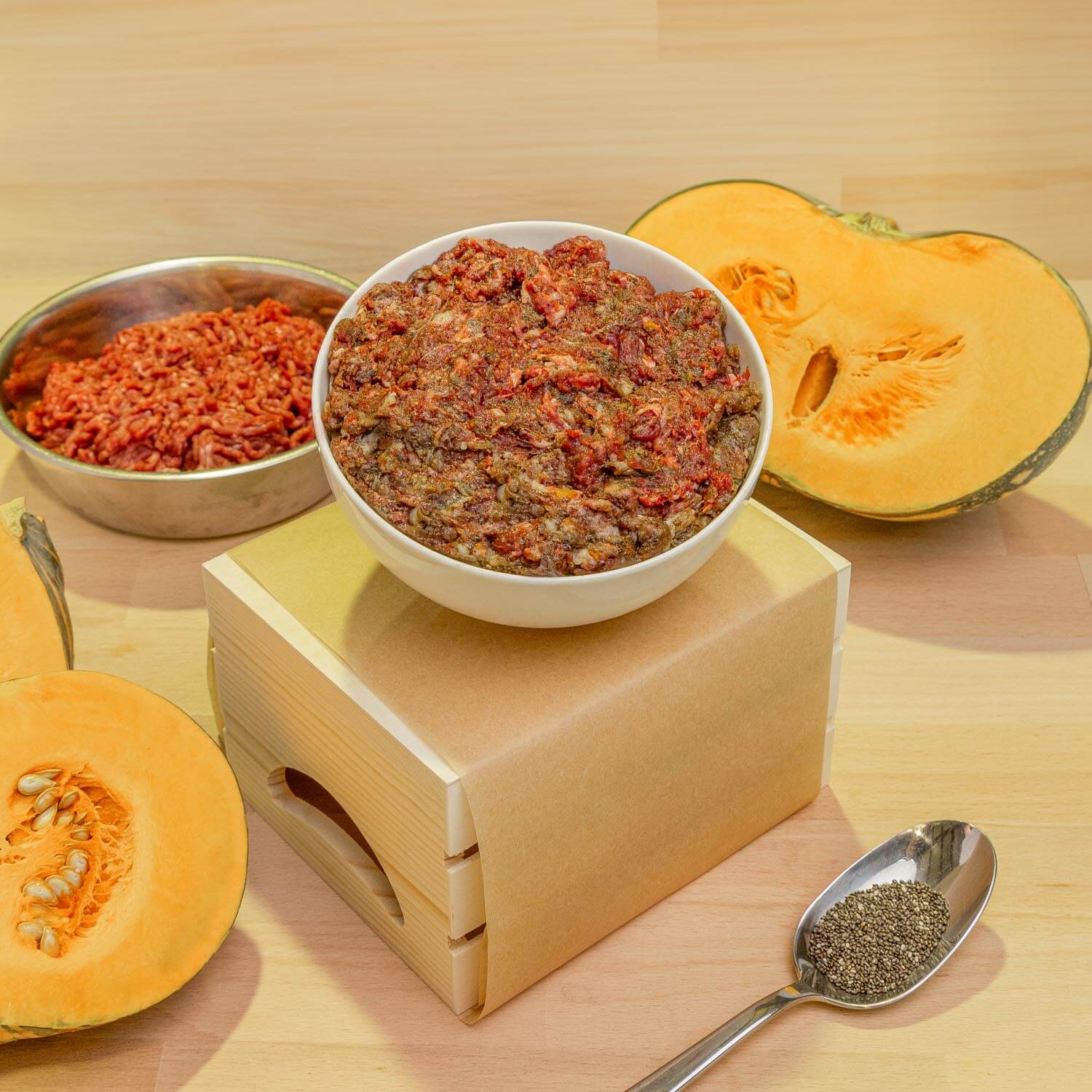 DOG Venison, Goat, Lamb and Kangaroo Blend (Completed and Balanced) High-protein dog foodNutrient-dense dog mealsOrganic dog food blendsGrain-free dog foodRaw dog food mixDigestive-friendly dog foodSustainable dog food optionsTailored dog nutrition